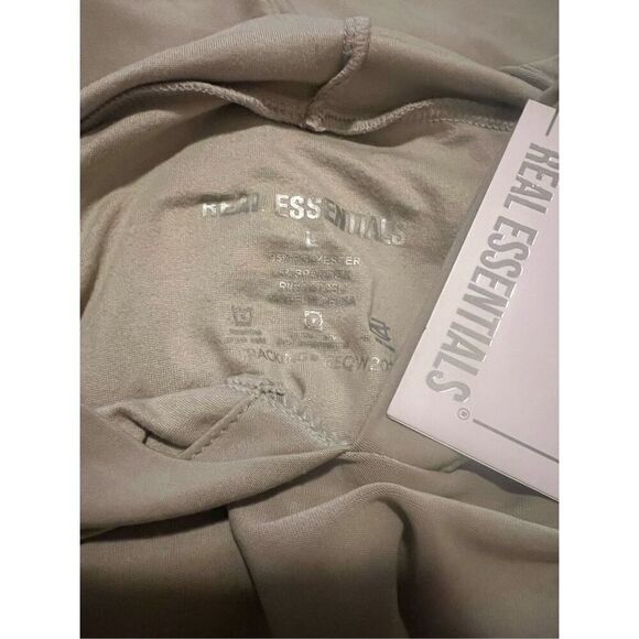 NWT Faded Green Real Essentials hoodie - Picture 5 of 5